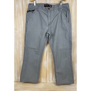 Ariat FR M4 Relaxed Boot Cut Men's Workwear Pants Gray Size 38x30